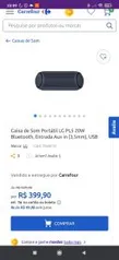 [app] Caixa de Som Portátil LG PL5 20W Bluetooth R$400