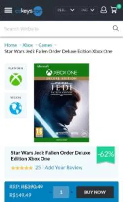 Star Wars Jedi Fallen Order Deluxe (XBOX ONE)