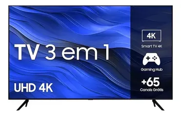 Smart Tv 50'' 4k Uhd 50cu7700 2023 Preta Samsung