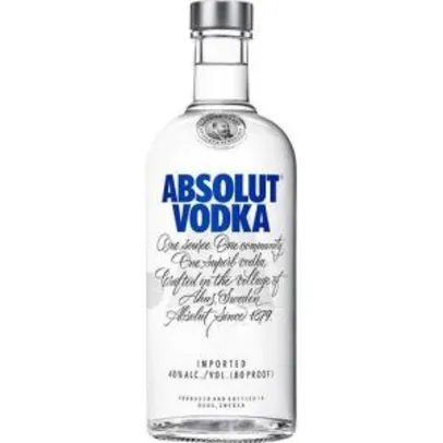 Saindo por R$ 35: Vodka Absolut Original - 750ml APENAS PRIMEIRA COMPRA OU 12 MESES SEM COMPRAR | Pelando