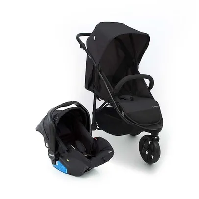 Carrinho de Bebê Travel System Collina Trio Black Style