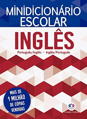 Minidicionário escolar Inglês (papel off-set): Português/Inglês - Inglês/Português | R$2,34
