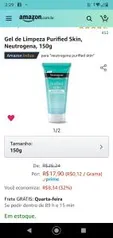 Gel de Limpeza Purified Skin, Neutrogena, 150g | R$18