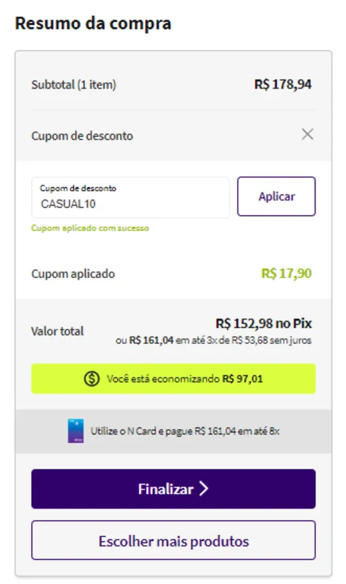 Imagem na descrição da promoção