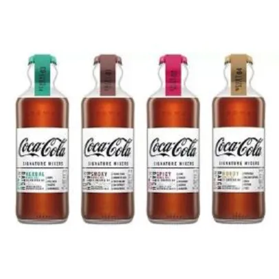 Kit 4 Coke Coca-Cola Signature Mixers 200Ml - Coleção | R$80
