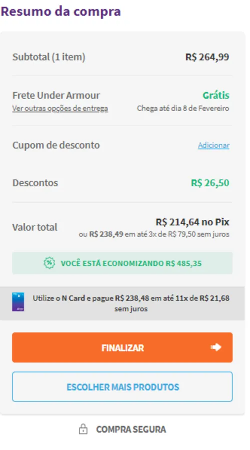 Imagem na descrição da promoção