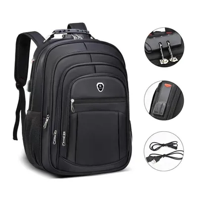 Mochila Bolsa Grande Escolar Masculina Feminina Faculdade Executiva Senha Anti Furto Notebook