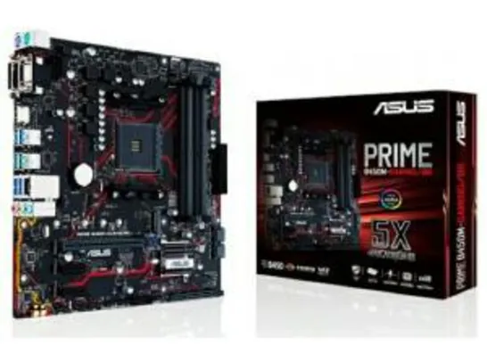 Placa Mãe Asus Prime B450M Gaming/BR, Chipset B450, AMD AM4, mATX, DDR4 | R$619