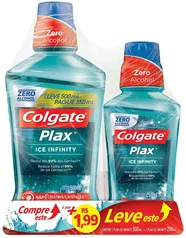 Enxaguante Bucal Colgate Plax Ice Infinity 750Ml Promo Leve 750Ml Pague 500Ml | R$14