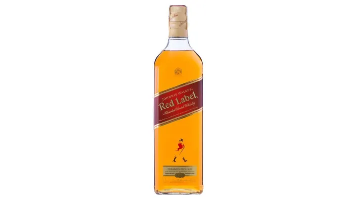 3 Uni. Whisky Escocês Blended Red Label Johnnie Walker Garrafa 1l | R$ 61 cada