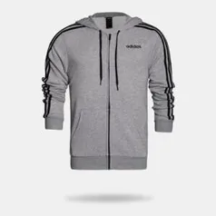 JAQUETA ADIDAS ESSENTIALS 3 STRIPES CINZA MASCULINA M