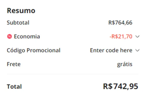 Imagem na descrição da promoção