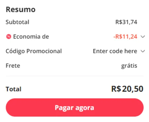 Imagem na descrição da promoção