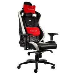 Cadeira Gamer Noblechairs EPIC Leather, Black White Red - R$4600