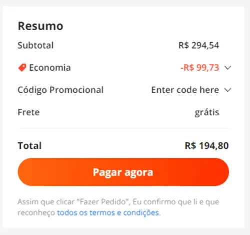 Imagem na descrição da promoção