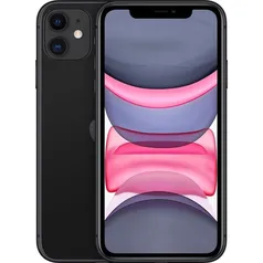 [ AmeR$ 2749] iPhone 11 Apple (128GB) Preto tela 6,1 Câmera dupla 12MP iOS