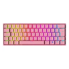 [App] Teclado Mecânico Gamer KBM! GAMING TG600, Rosa, 60% e ABNT2, RGB, Switch Gateron Red - KGTG600RSVR