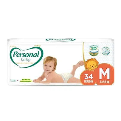 [REC] Fralda Personal Baby Premium Protection M com 34 unidades