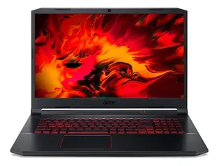 Notebook gamer Acer Aspire Nitro 5 AN517-52 preta e vermelha 17.3, Intel Core i5 10300H  8GB de RAM 