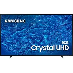 Smart TV 55" Crystal UHD 4K Samsung 55BU8000 Painel Dynamic Crystal Color Design Slim Tela sem Limites Alexa Built in Controle Remoto Único