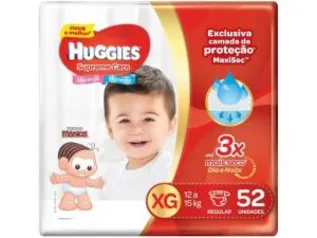 Fraldas Huggies Turma da Mônica Supreme Care - Tam. XG 52 Unidades