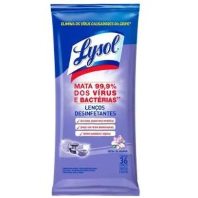 LYSOL - Lenços desinfetantes 36 unidades brisa da manhã | R$4,59