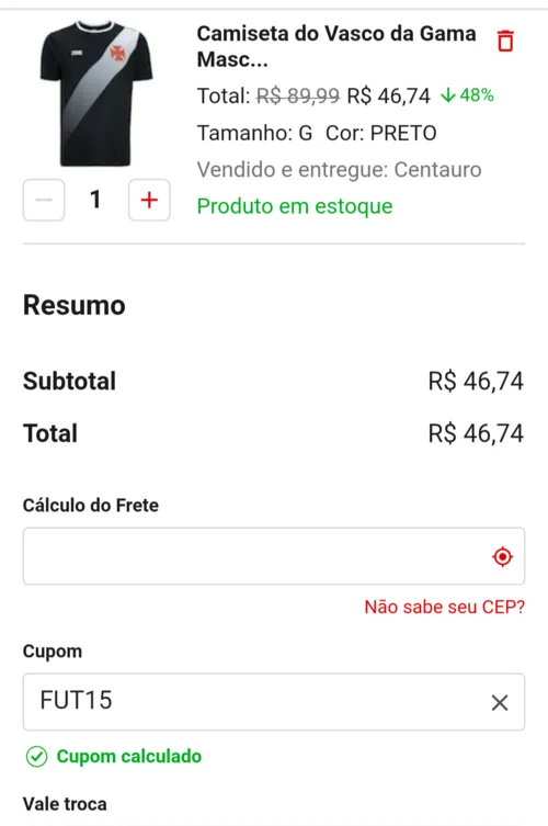 Imagem na descrição da promoção