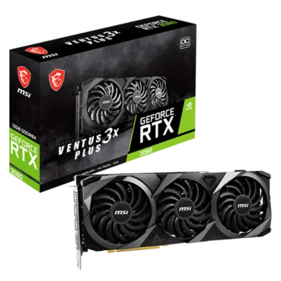 Placa de Vídeo MSI NVIDIA GeForce RTX 3080 VENTUS 3X PLUS 12GB OC, LHR, 12GB, GDDR6X, DLSS