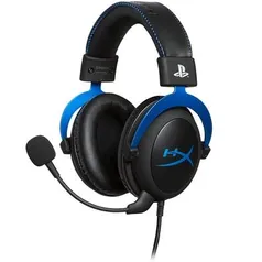 Headset Gamer HyperX Cloud, Drivers 53mm, PS5 e PS4, P3, Preto e Azul | R$335