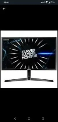 Saindo por R$ 1146: Monitor gamer Samsung curvo 24" 144hz | R$991 | Pelando