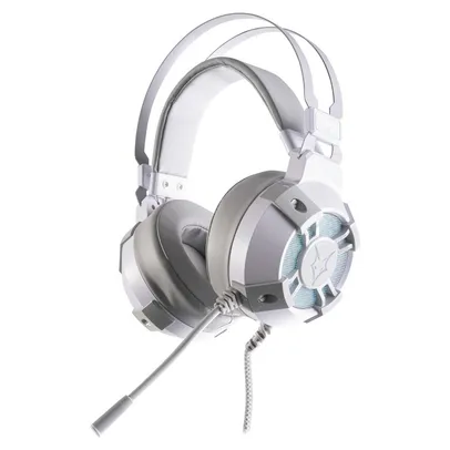 [App] Headset Gamer Husky Storm v2, Stereo, Driver 50mm, RGB, Branco