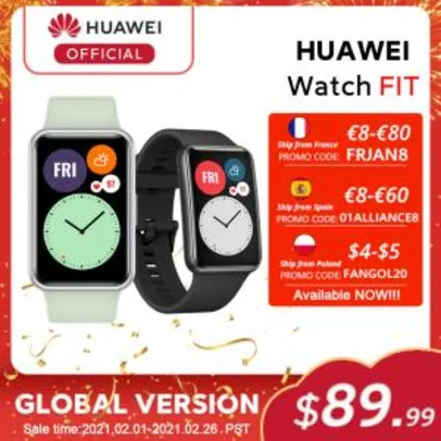 Smartwatch Huawei Watch Fit | R$517