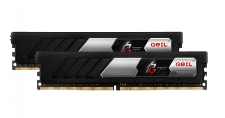 Memória DDR4 Geil EVO Spear Phantom Gaming (AMD), 16GB (2x8GB), 3200MHz, Black, GASF416GB3200C16BDC - IMP