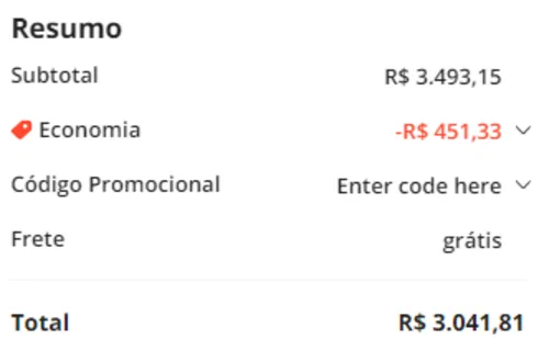 Imagem na descrição da promoção