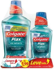 [PRIME] Enxaguante Bucal Colgate Plax Ice Infinity 500Ml + 250Ml