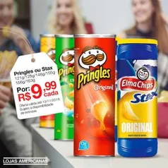 [Americanas - Loja Física] Batata Pringles ou Stax por R$ 9,99 cada