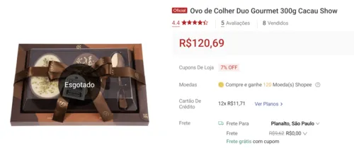 Imagem na descrição da promoção