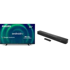 PHILIPS Android TV 55" 4K 55PUG7406/78 + JBL, Soundbar, MultiBeam 5.0