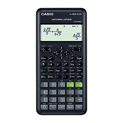 Casio FX82ESPLUSBK, Calculadora Cientifica, 252 Funções | R$71