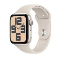Apple Watch SE 44mm GPS Caixa Estelar de Alumínio, Pulseira Esportiva Estelar, Tamanho P/M, Neutro em Carbono - MRE43BZ/A