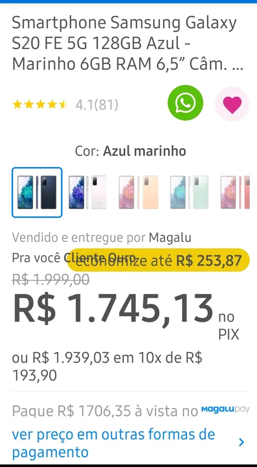 Imagem na descrição da promoção