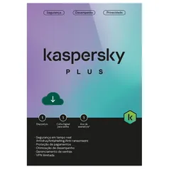 Kaspersky Plus - Proteção Avançada Segurança Cibernética | Kaspersky 1 Ano/1 Dispositivo