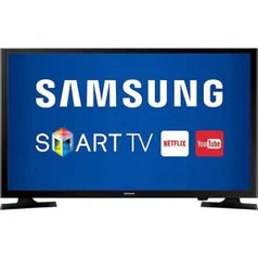 Smart TV LED 43" Samsung 43j5200 Full HD Conversor Digital 2 HDMI 1 USB - Preto por R$ 1587