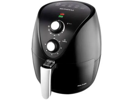 Fritadeira Elétrica sem Óleo/Air Fryer Mondial - New Pratic AF-31 Preta 3,5L com Timer