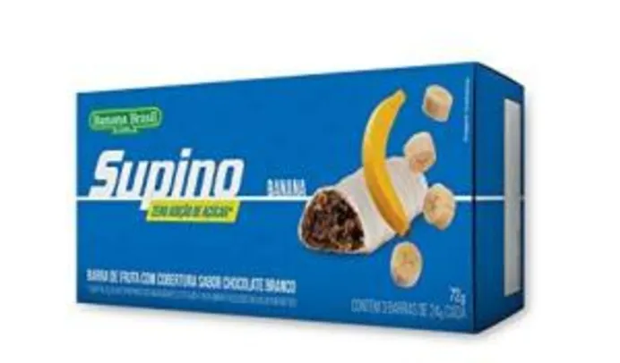 Barra de Frutas Zero Banana Branco Banana Brasil com 3 Unidades de 24G( mínimo 3) | R$3,70