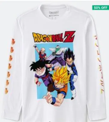 Camiseta manga longa - Dragon Ball Z (PP e M) R$30