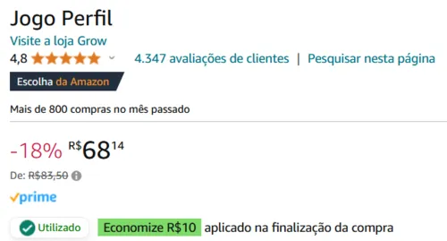 Imagem na descrição da promoção