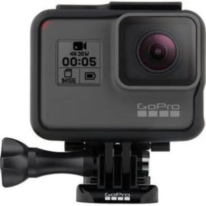 Saindo por R$ 999: Câmera Digital Gopro Hero 5 Black à prova d'água 12.1MP com Wi-Fi e Gravação 4K - Cinza/Preta - R$999 | Pelando
