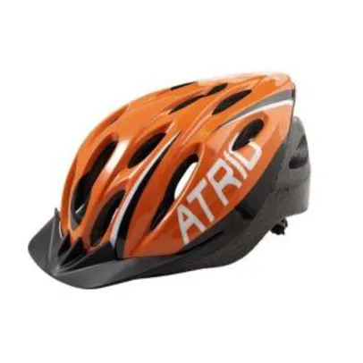 Capacete Atrio Mtb 2.0 Laranja/preto Tamanho G Com Led - Bi173