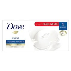 Sabonete em Barra Dove Branco 90 GR 6 unidades, Dove